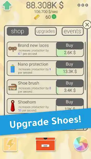 Play Sneaker Tap - Game about Sneakers as an online game Sneaker Tap - Game about Sneakers with UptoPlay