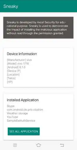 Play Sneaky - Security Awareness Apps  and enjoy Sneaky - Security Awareness Apps with UptoPlay