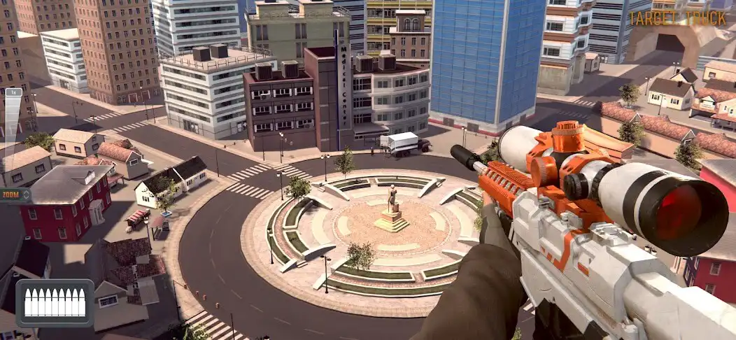 Jogue Sniper 3D：Gun Shooting Games como um jogo online Sniper 3D：Gun Shooting Games com UptoPlay