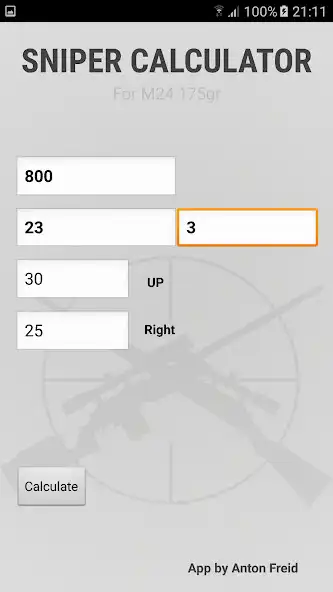 Play Sniper calculator as an online game Sniper calculator with UptoPlay