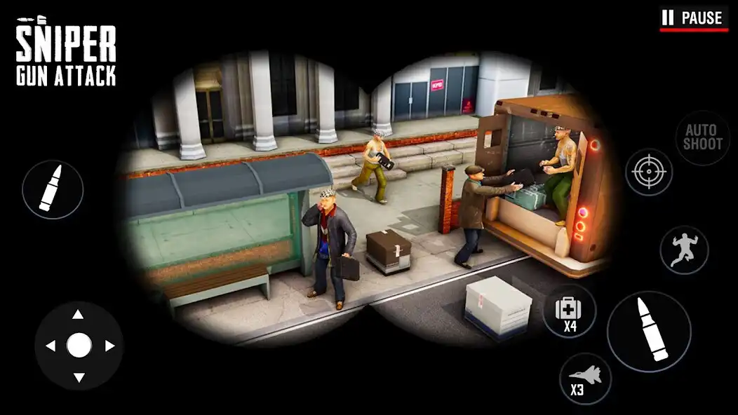 Play Sniper Gun Attack 3D Shoot War as an online game Sniper Gun Attack 3D Shoot War with UptoPlay