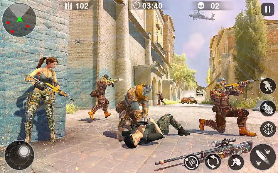 Play Sniper Gun Shooting - 3D Games as an online game Sniper Gun Shooting - 3D Games with UptoPlay