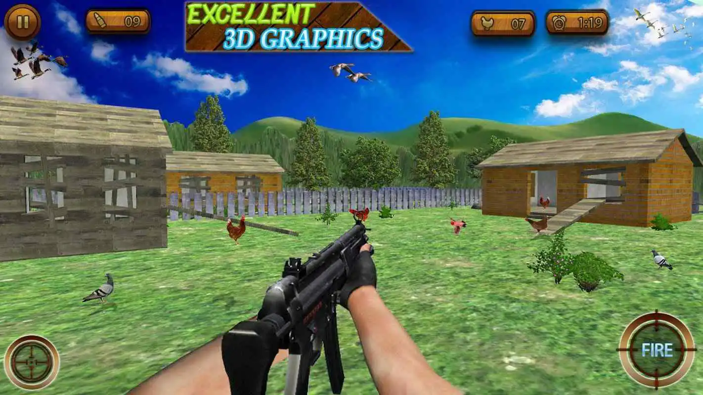 Play Sniper Shooter : Chicken Shooting Game