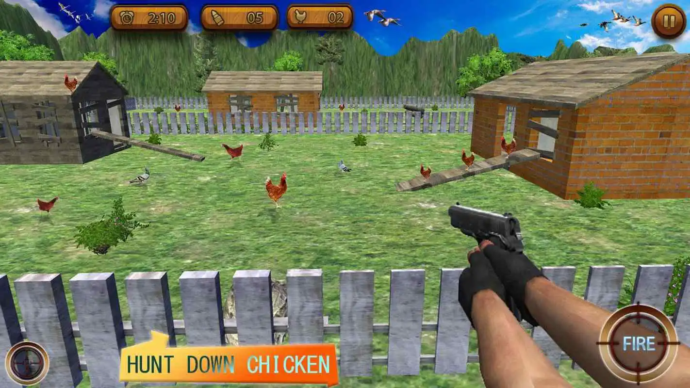 Play Sniper Shooter : Chicken Shooting Game