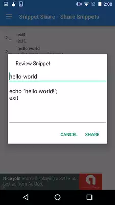 Play Snippet Share Plugin