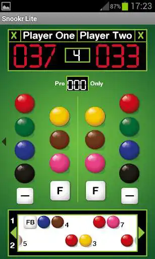 Play Snooker Score Lite (Snookr) as an online game Snooker Score Lite (Snookr) with UptoPlay