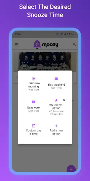Play Snoozy - Snooze Tasks Easily as an online game Snoozy - Snooze Tasks Easily with UptoPlay