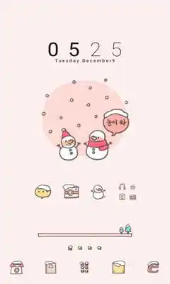 Play snow and dodol launcher theme Play snow and dodol launcher theme