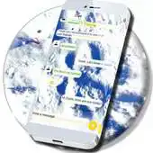 Free play online Snow Angel SMS Theme APK