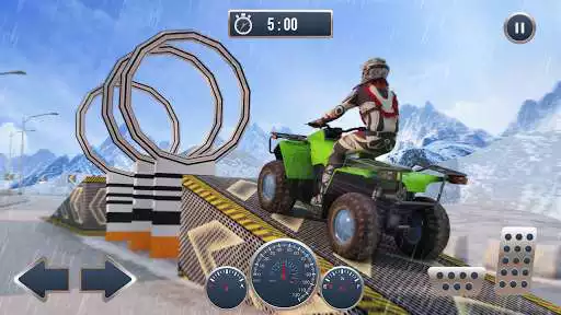 Play Snow ATV Bike Stunt Race  and enjoy Snow ATV Bike Stunt Race with UptoPlay