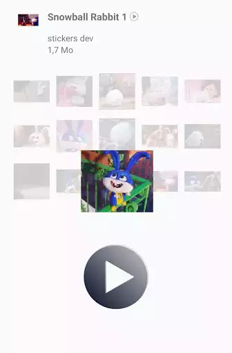 Play Snowball Rabbit Stickers Animated WAStickerApps as an online game Snowball Rabbit Stickers Animated WAStickerApps with UptoPlay