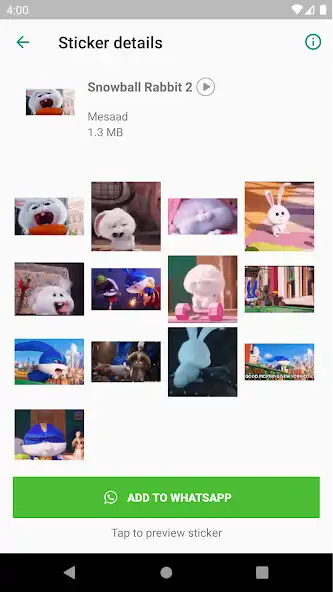 Play Snowball Rabbit Stickers as an online game Snowball Rabbit Stickers with UptoPlay