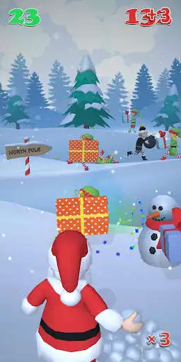 Play APK Snowball Santa  and enjoy Snowball Santa with UptoPlay com.Paradym3.SnowballSantaFree
