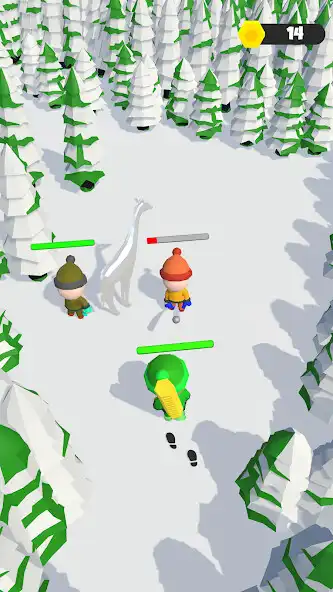 Play Snow battle 3D as an online game Snow battle 3D with UptoPlay