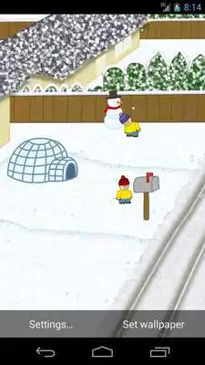 Play Snow Battle LiveWallpaper LITE