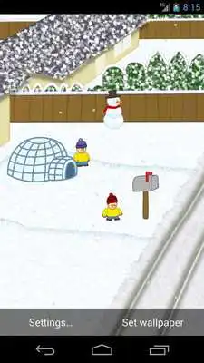 Play Snow Battle LiveWallpaper LITE