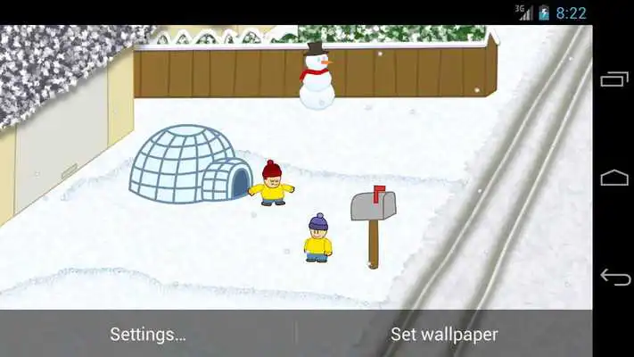 Play Snow Battle LiveWallpaper LITE