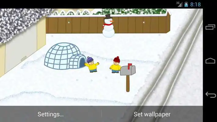 Play Snow Battle LiveWallpaper LITE