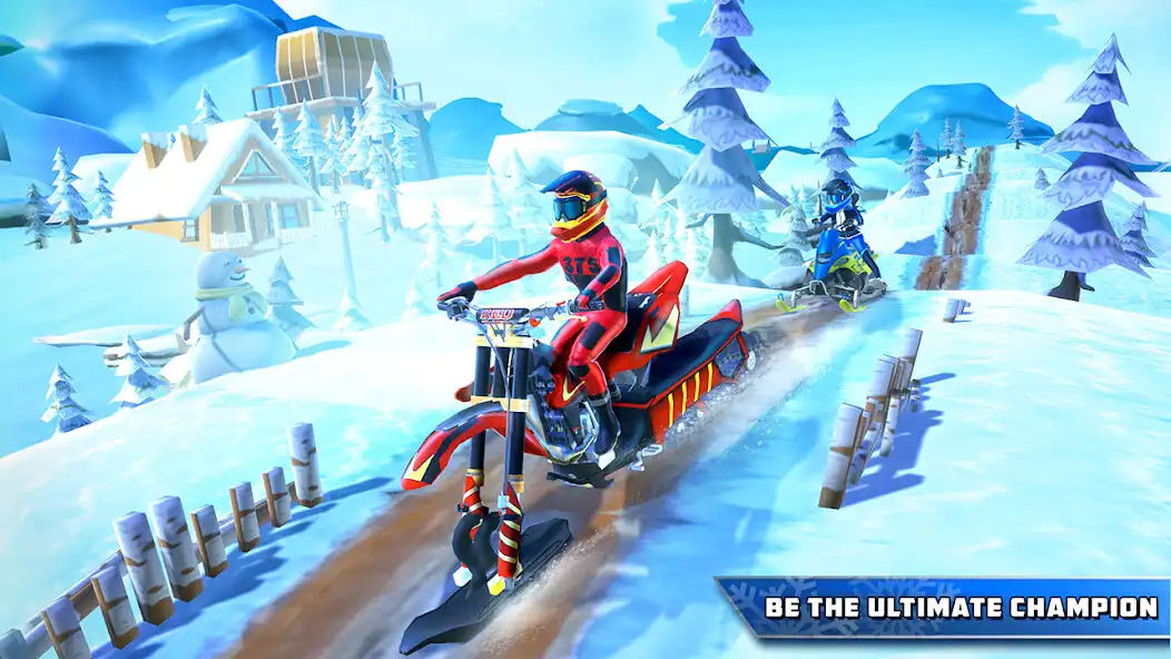 Play Snow Bike Race Game-Bike Game as an online game Snow Bike Race Game-Bike Game with UptoPlay