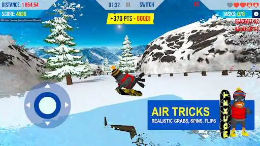 Play SnowBird - snowboarding games  and enjoy SnowBird - snowboarding games with UptoPlay
