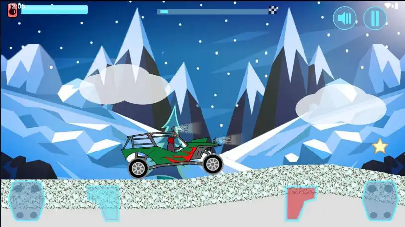 Play Snow Car Drive as an online game Snow Car Drive with UptoPlay