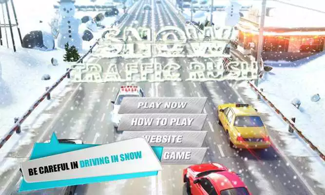 Play Snow Car Traffic Racing 3D