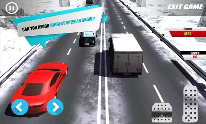 Play Snow Car Traffic Racing 3D