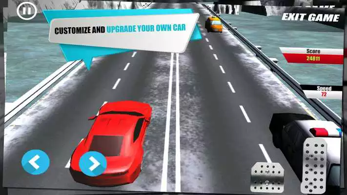 Play Snow Car Traffic Racing 3D