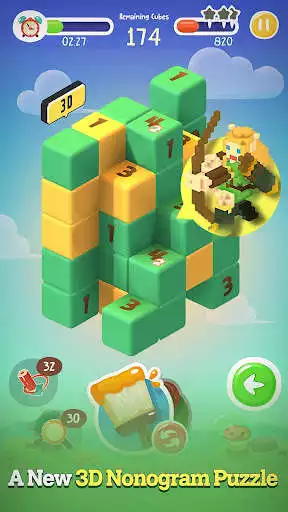 Play SnowCube : 3D Nonogram  and enjoy SnowCube : 3D Nonogram with UptoPlay