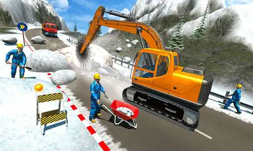 Play APK Snow Cutter Excavator Simulator-Winter Snow Rescue  and enjoy Snow Cutter Excavator Simulator-Winter Snow Rescue using 