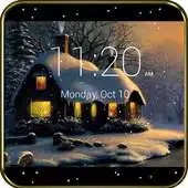 Free play online Snowfall Live Lock Screen APK