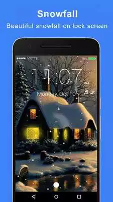 Play Snowfall Live Lock Screen