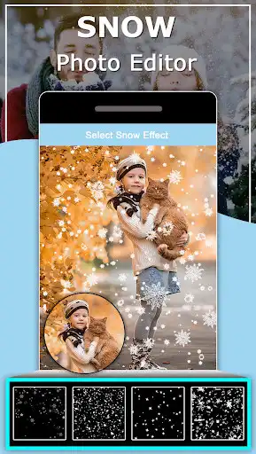 Play Snowfall Photo Editor as an online game Snowfall Photo Editor with UptoPlay