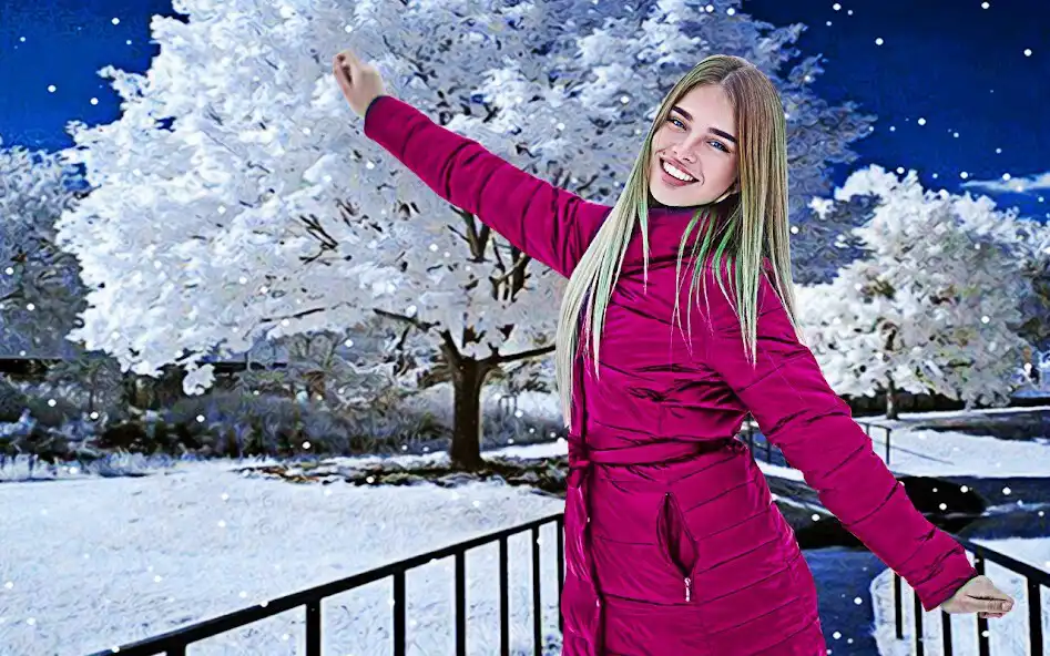 Play Snowfall photo effect editor  and enjoy Snowfall photo effect editor with UptoPlay