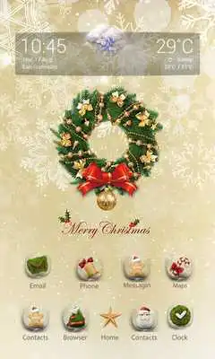 Play Snowflake Dynamic V Launcher Theme