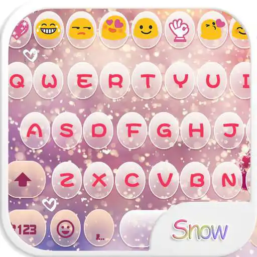 Free play online SnowflakeEmoji Keyboard APK