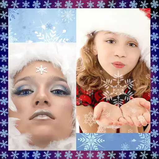 Free play online Snowflake Photo Collage  APK