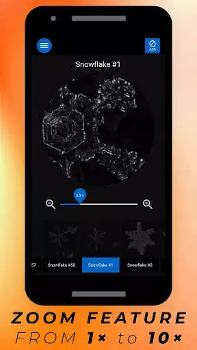 Play Snowflakes Under Microscope as an online game Snowflakes Under Microscope with UptoPlay