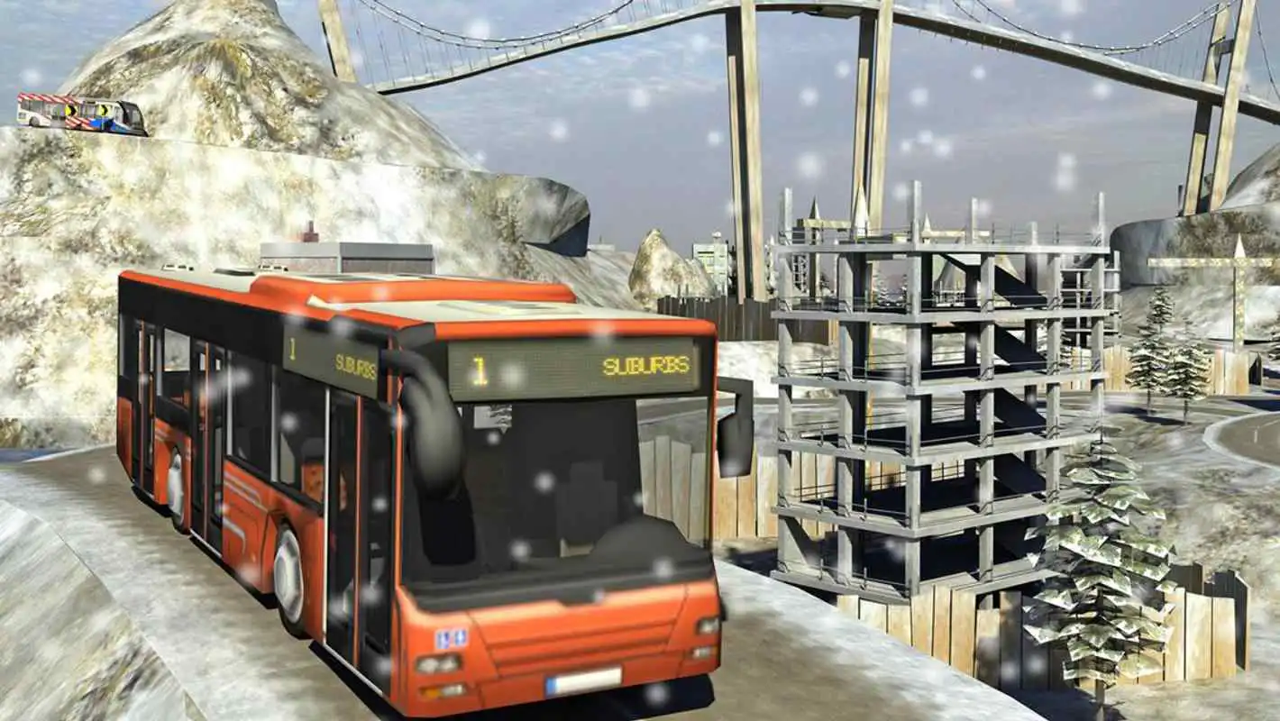 Play Snow Hill Bus Drivingsimulator