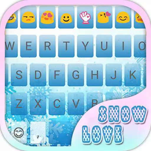 Run free android online Snow Love Emoji Keyboard Theme APK