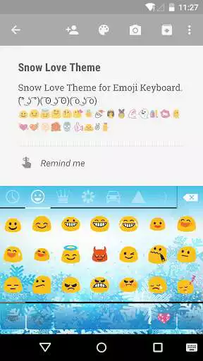 Play APK Snow Love Emoji Keyboard Theme  and enjoy Snow Love Emoji Keyboard Theme with UptoPlay com.kkkeyboard.emoji.keyboard.theme.SnowLove