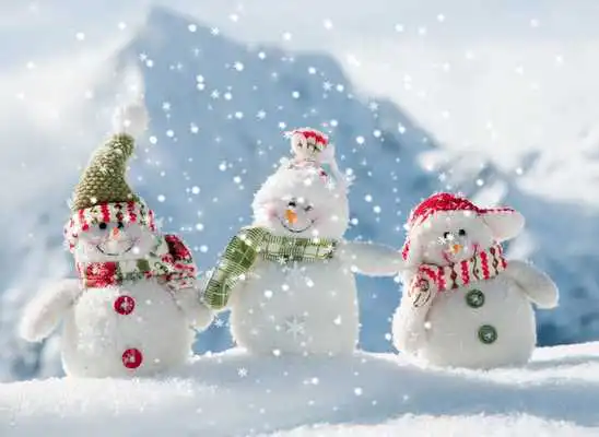 Play snowman christmas wallpaper