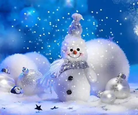 Play snowman christmas wallpaper
