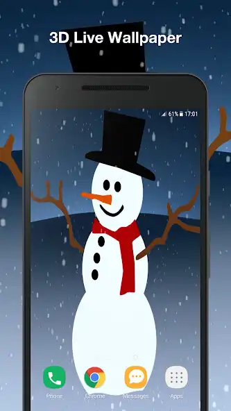 Play Snowman Live Wallpaper Pro  and enjoy Snowman Live Wallpaper Pro with UptoPlay
