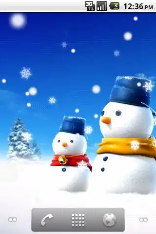 Play SNOWMAN LiveWallpaper Trial