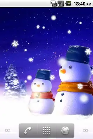 Play SNOWMAN LiveWallpaper Trial