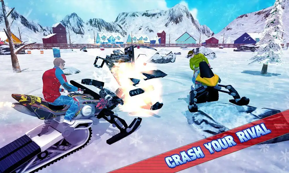 Play Snowmobile Derby car Mad Skill as an online game Snowmobile Derby car Mad Skill with UptoPlay