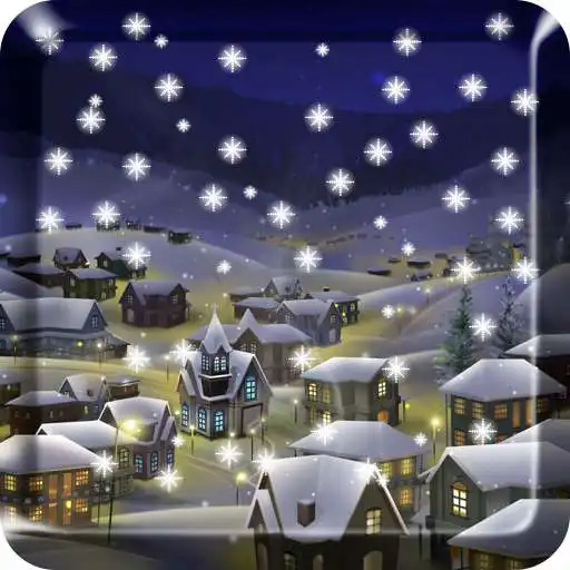 Free play online Snow Night City wallpaper PRO APK