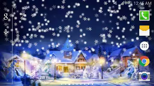 Play Snow Night City wallpaper PRO