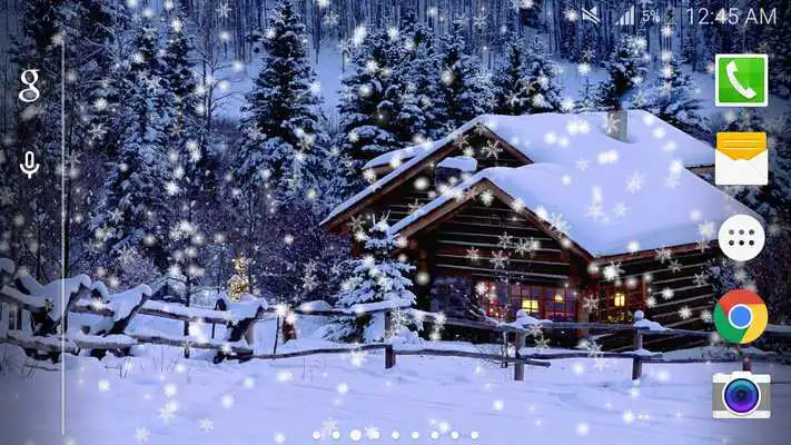 Play Snow Night City wallpaper PRO